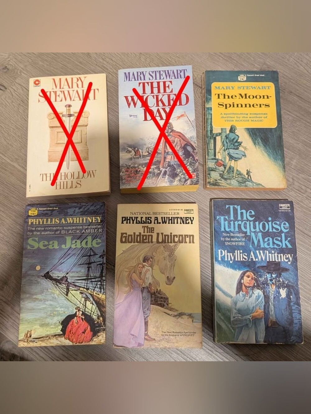 Mary Stewart and Phyllis A. Whitney Vintage Paperback Books